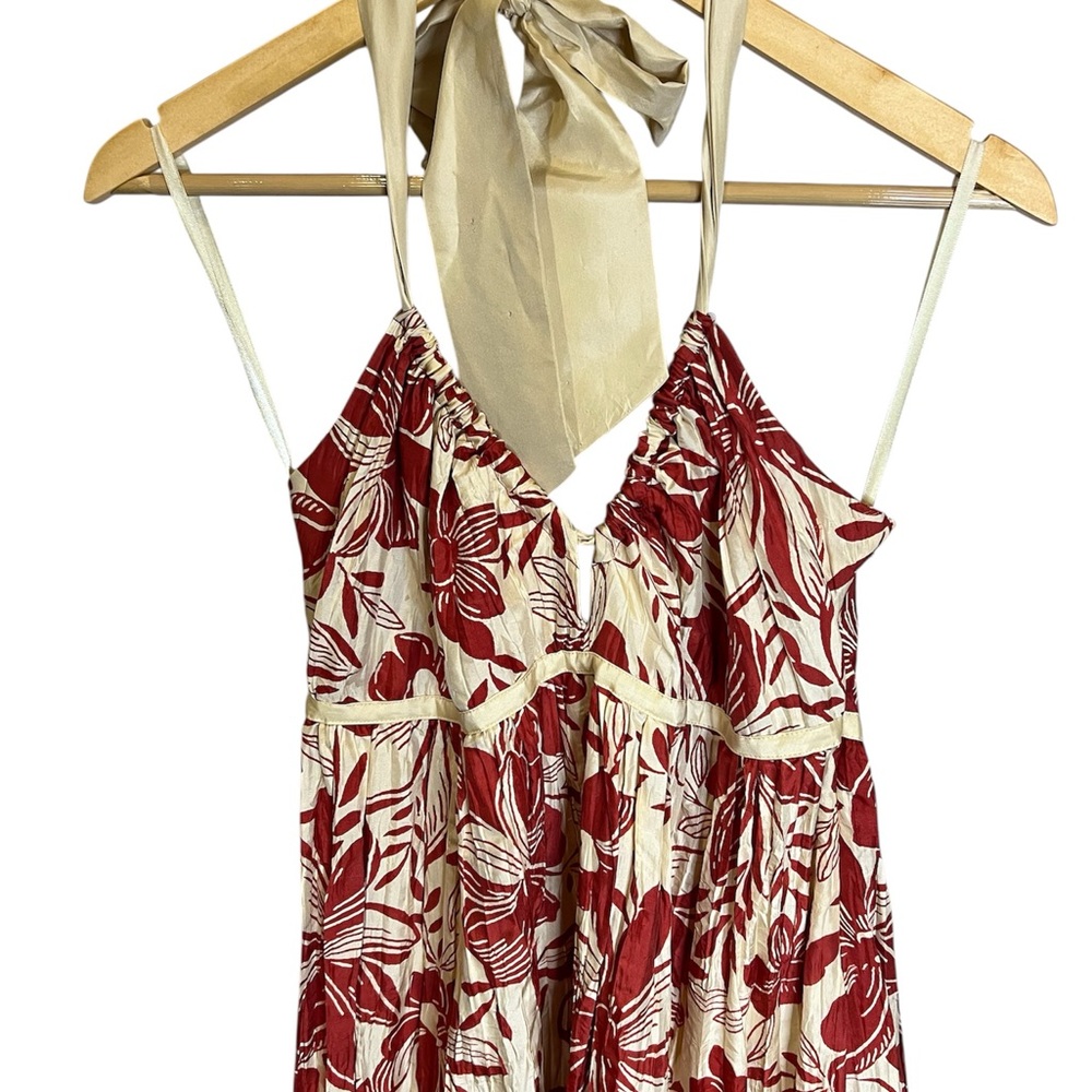 Elegant Banana Republic Floral Silk Halter Dress - Picture 3 of 10